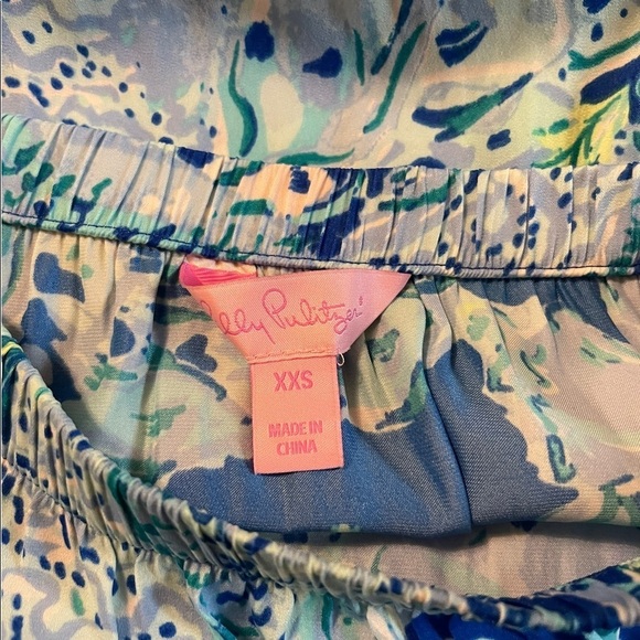 Lilly Pulitzer Pim Blue Current Sea Sirens Engineered Jum Strapless Jumpsuit - Picture 8 of 8